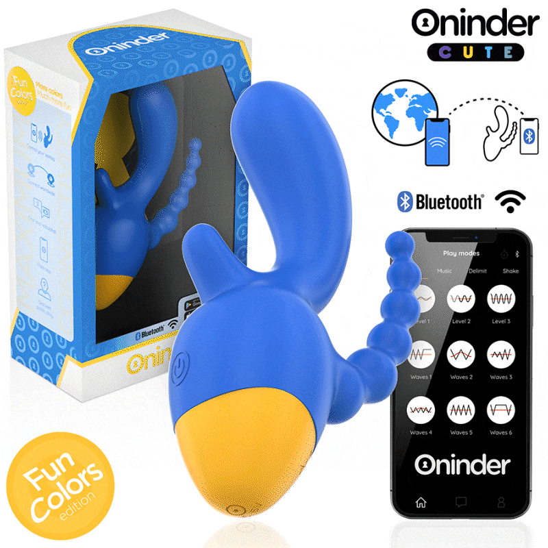 ONINDER CUTE - LOVE 3 SOME TRIPLE VIBRADOR - APLICACIÓN GRATUITA EN TODO EL MUNDO