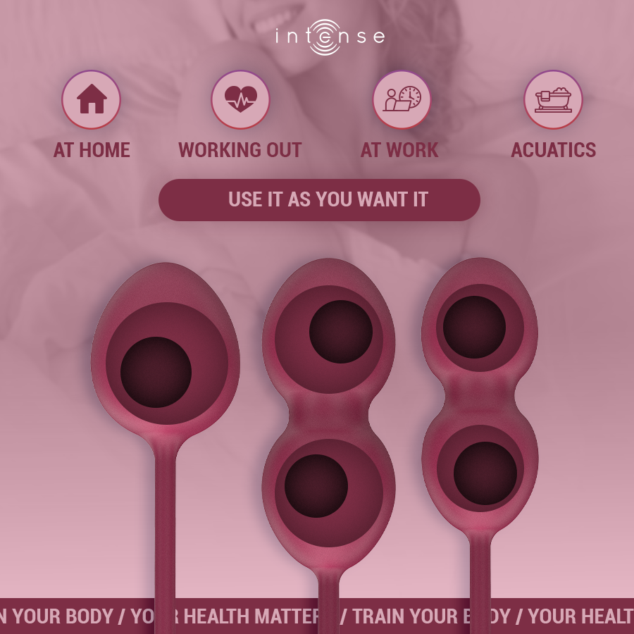 Intense Charli – Kit boules de Kegel bourgogne