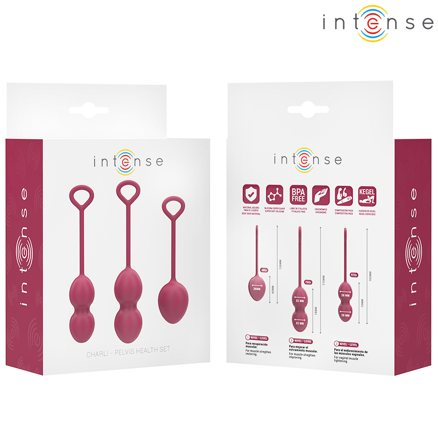 Intense Charli – Kit boules de Kegel bourgogne