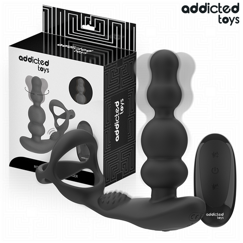 Addicted Toys, masseur de prostate rotatif avec télécommande
