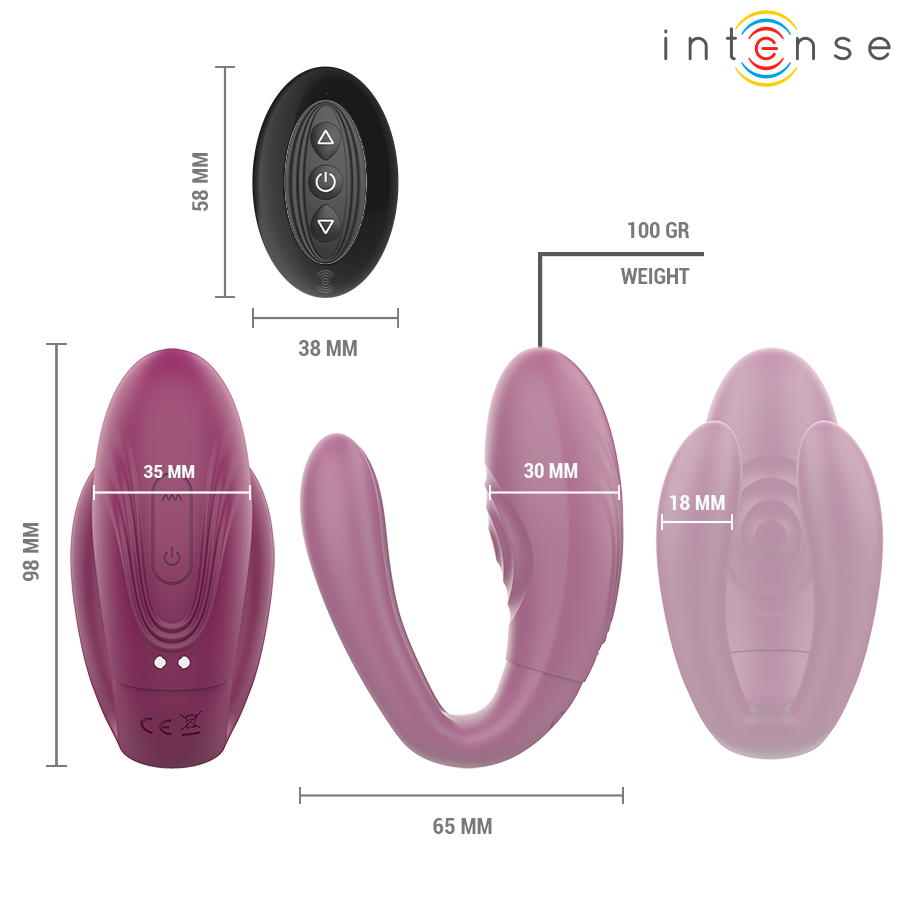 Intense Sandra — Stimulateur Tapotement & Vibration avec Télécommande