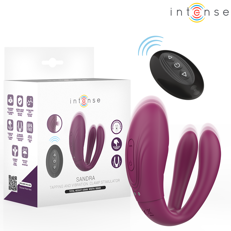 Intense Sandra — Stimulateur Tapotement & Vibration avec Télécommande