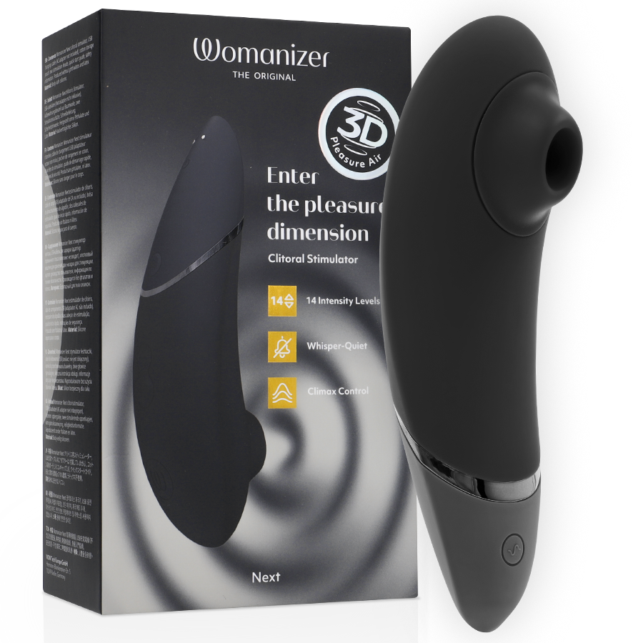 Womanizer - Next Stimulateur 3D Pleasure Air contrôle de l'orgasme noir