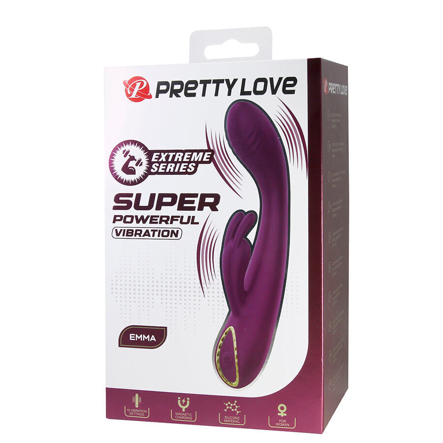 Pretty Love Emma – Vibromasseur rabbit avec stimulateur violet