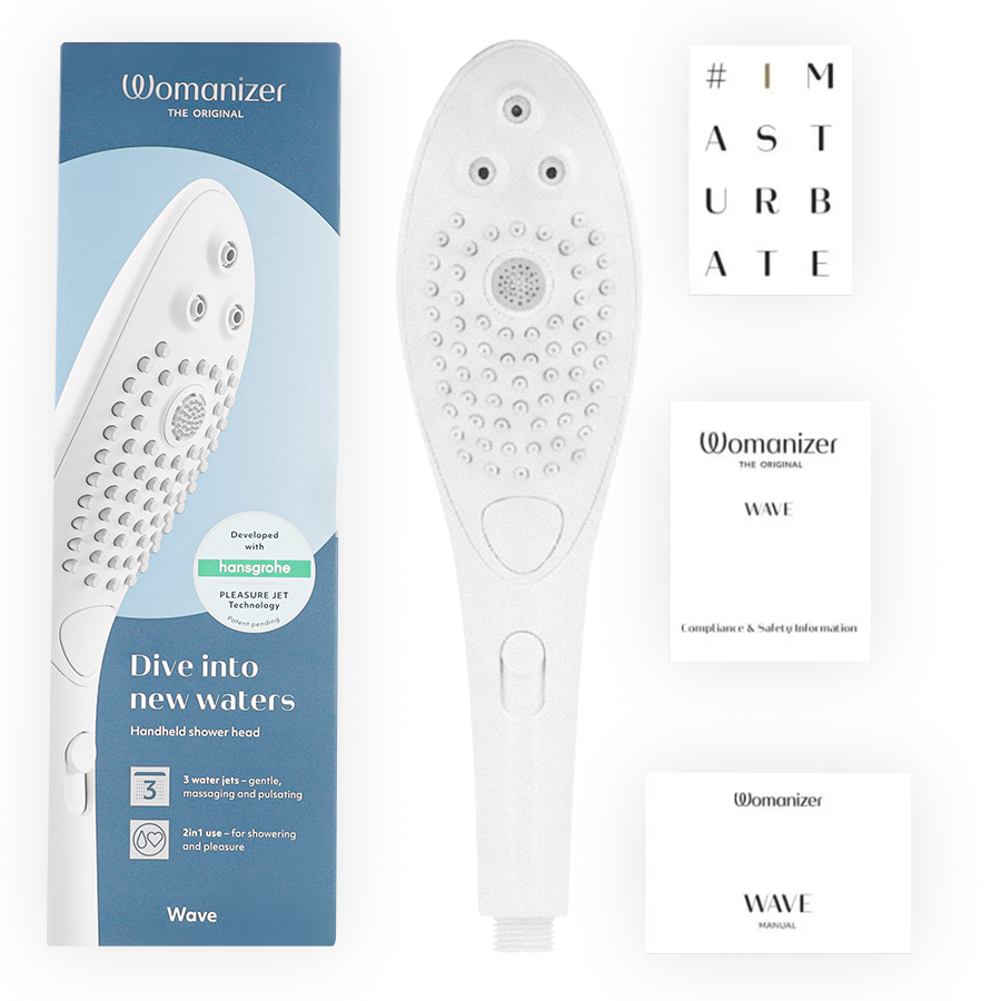Womanizer – Wave Pommeau de douche stimulateur clitoridien blanc