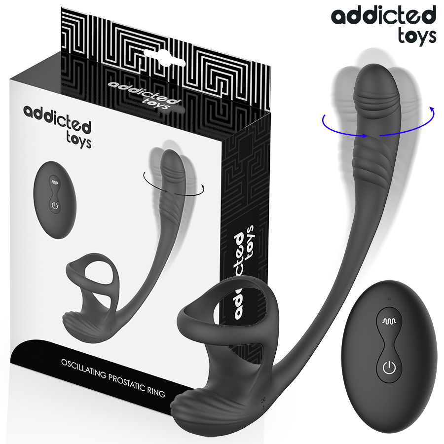 Addicted Toys, plug anal vibrant avec stimulateur de testicules
