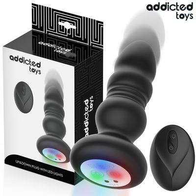 Addicted Toys, plug anal va-et-vient LED avec télécommande