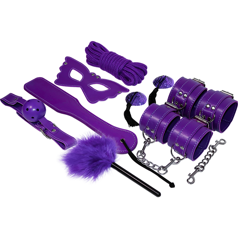 Experience – Kit initiation BDSM série violet 8 pièces
