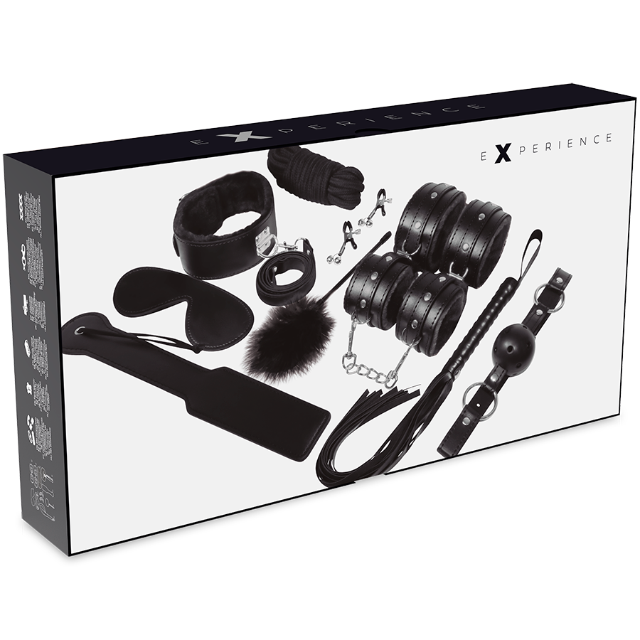 Experience – Kit initiation BDSM série noire 11 pièces