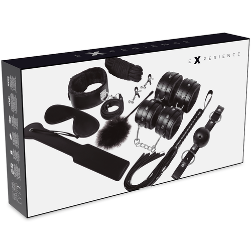 Experience – Kit initiation BDSM série noire 11 pièces