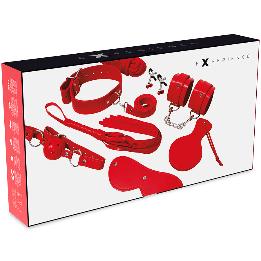 Experience – Kit initiation BDSM série rouge 8 pièces