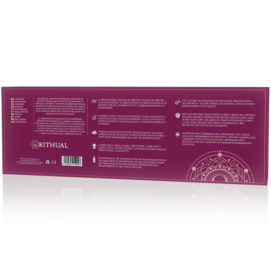Rithual – Akasha 2.0 Masseur baguette rechargeable orchidée