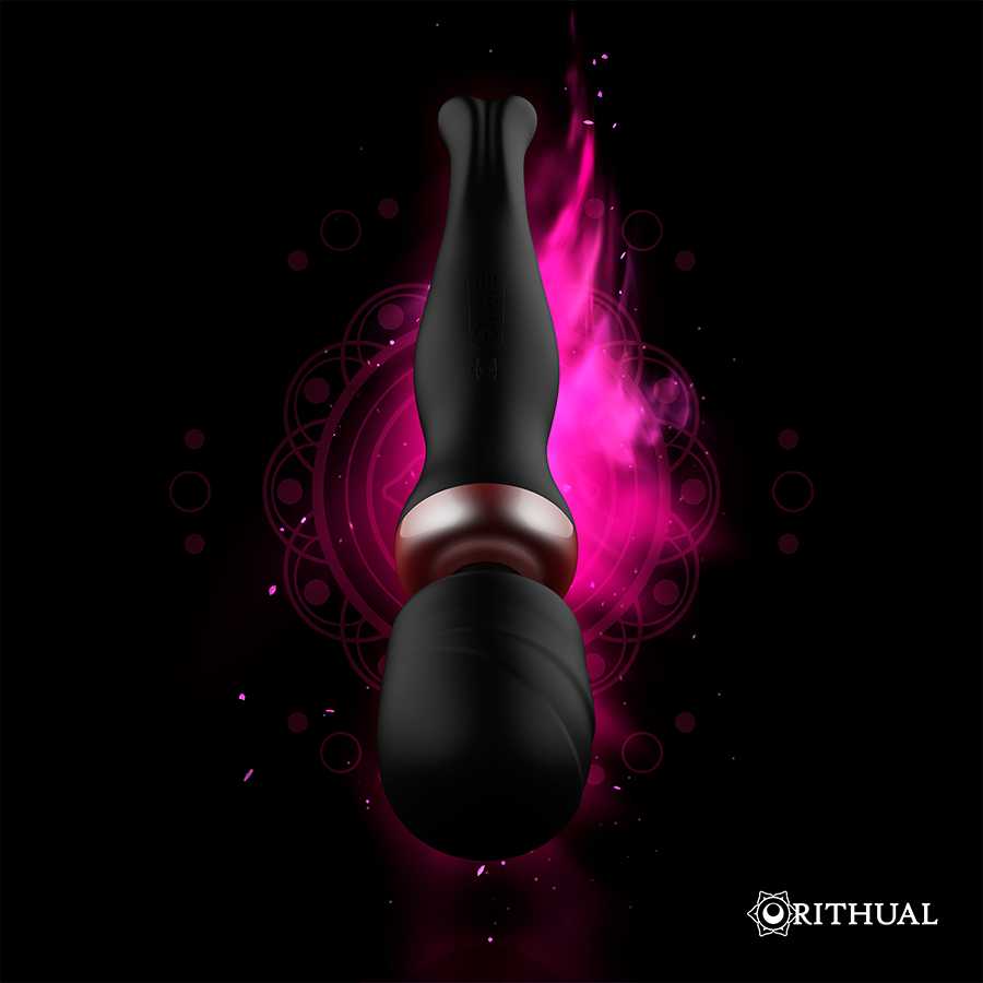 Rithual Akasha 2.0 – Masseur baguette rechargeable noir