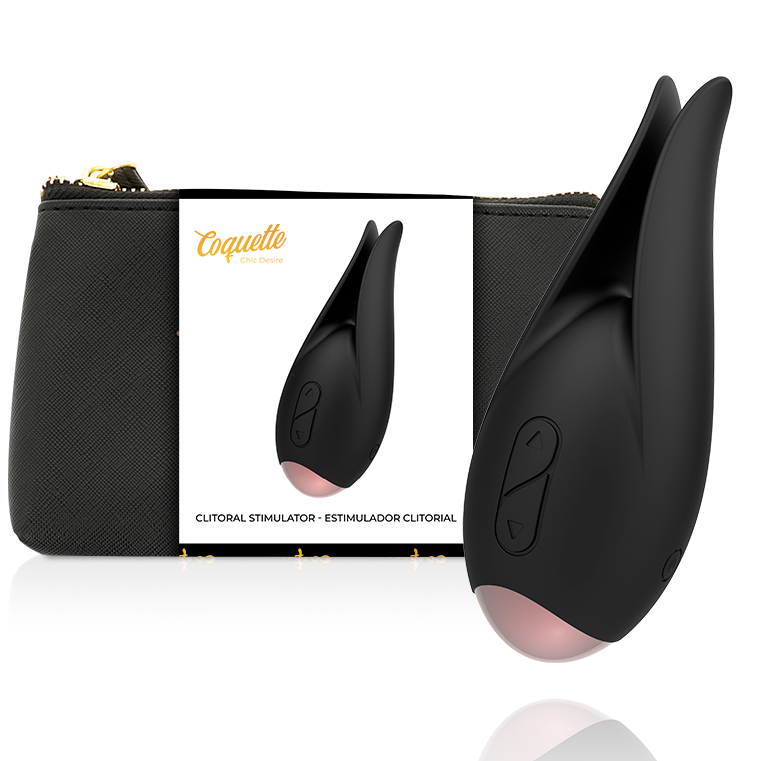 Coquette Chic Desire – Stimulateur clitoridien double pointe noir & or